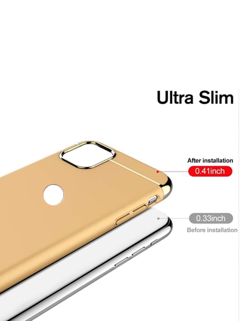 Alexvyan 3 In 1 Non Slip Matte Surface With Electroplate Frame iPhone 13 Mobile Back Case - Image 4