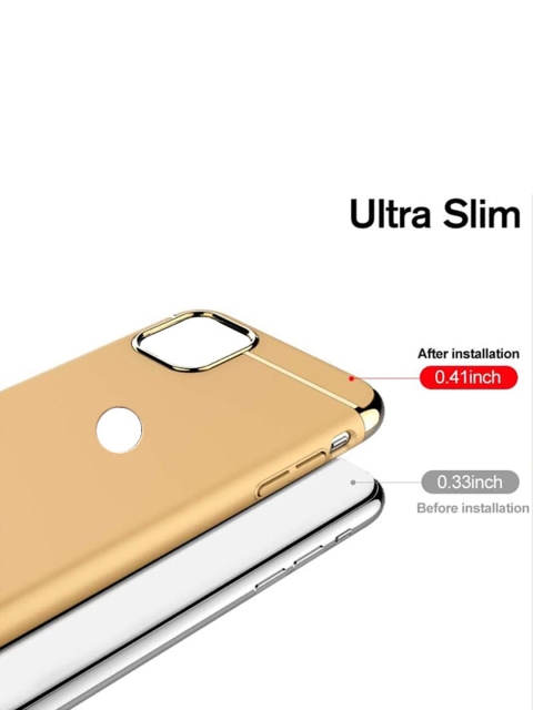 Alexvyan 3 In 1 Non Slip Matte Surface With Electroplate Frame iPhone 13 Mobile Back Case - Image 5