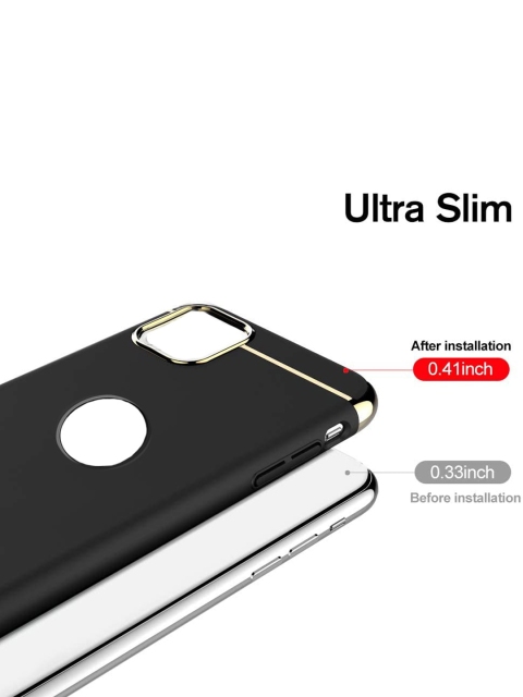 Alexvyan 3 In 1 Non Slip Matte Surface With Electroplate Frame iPhone 14 Mobile Back Case - Image 4