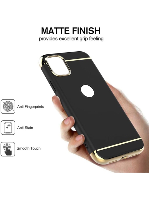Alexvyan 3 In 1 Non Slip Matte Surface With Electroplate Frame iPhone 14 Mobile Back Case - Image 3