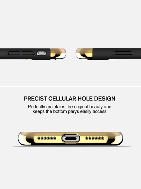 Alexvyan 3 In 1 Non Slip Matte Surface With Electroplate Frame iPhone 14 Mobile Back Case - Image 7