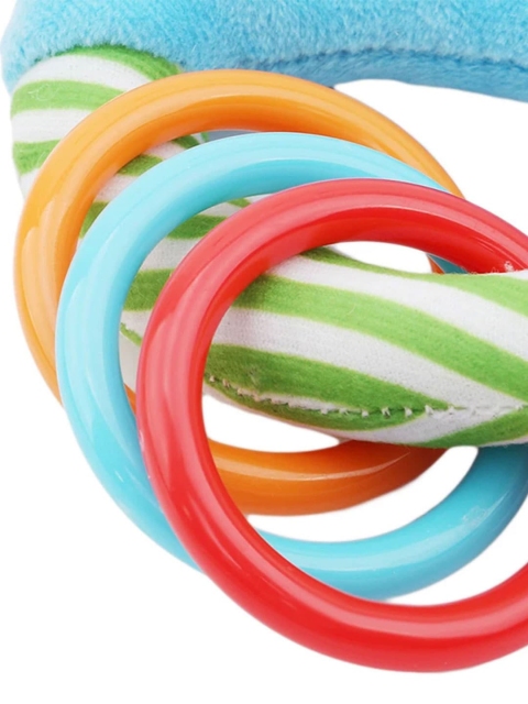 Baby Moo Forest Animals Squeaker Teething Ring Handheld Rattle Toy - Image 5