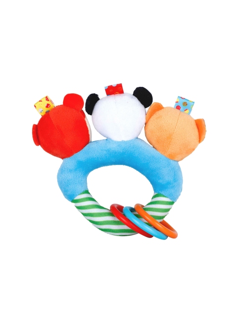 Baby Moo Forest Animals Squeaker Teething Ring Handheld Rattle Toy - Image 3