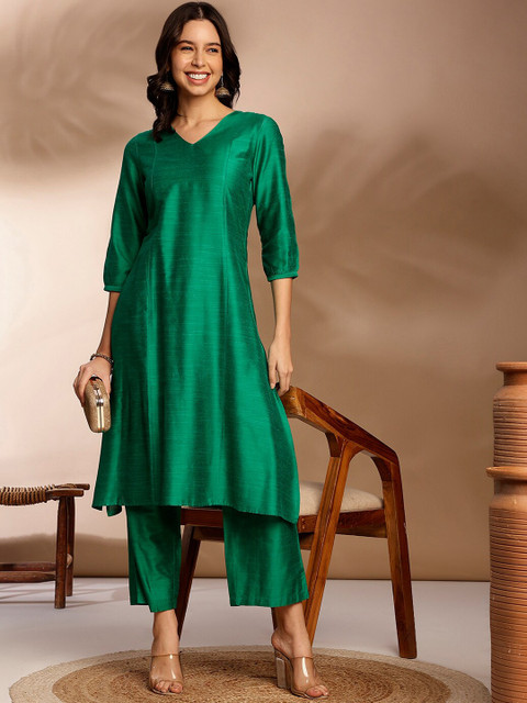 Anouk Empire A Line Kurta With Palazzos