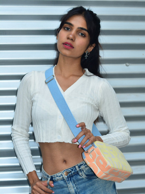 EcoRight Printed Structured Sling Bag