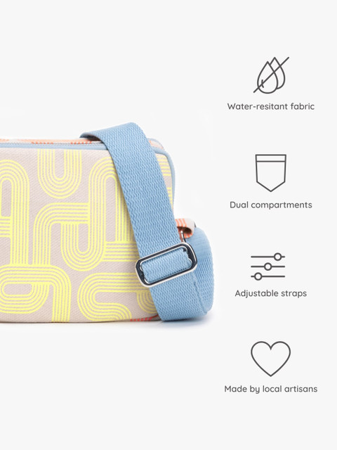 EcoRight Printed Structured Sling Bag - Image 7