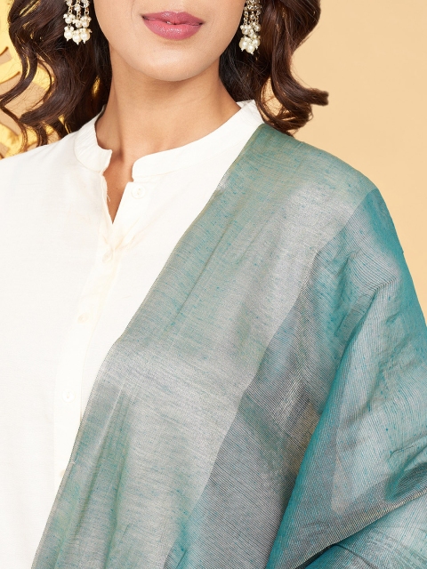 RANGMANCH BY PANTALOONS Tasselled Border Dupatta - Image 2
