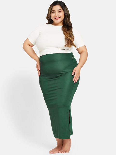 Curves By ZeroKaata Women Plus Size Solid Saree Shapewear Petticoat - Image 5