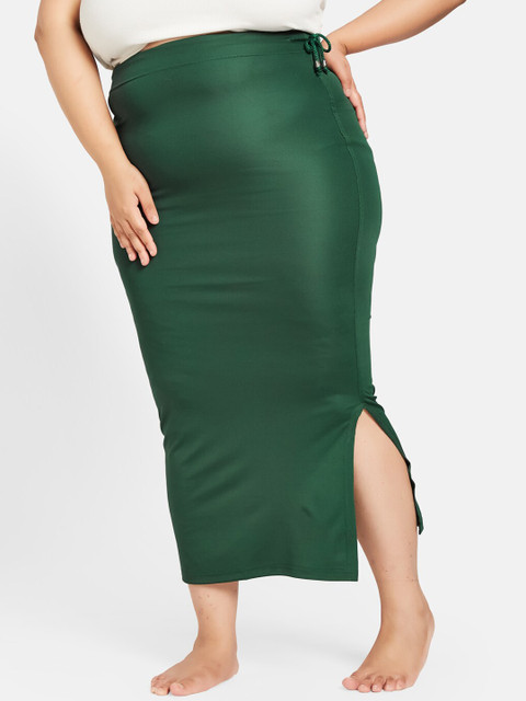 Curves By ZeroKaata Women Plus Size Solid Saree Shapewear Petticoat