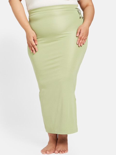 Curves By ZeroKaata Women Plus Size Solid Saree Shapewear Petticoat