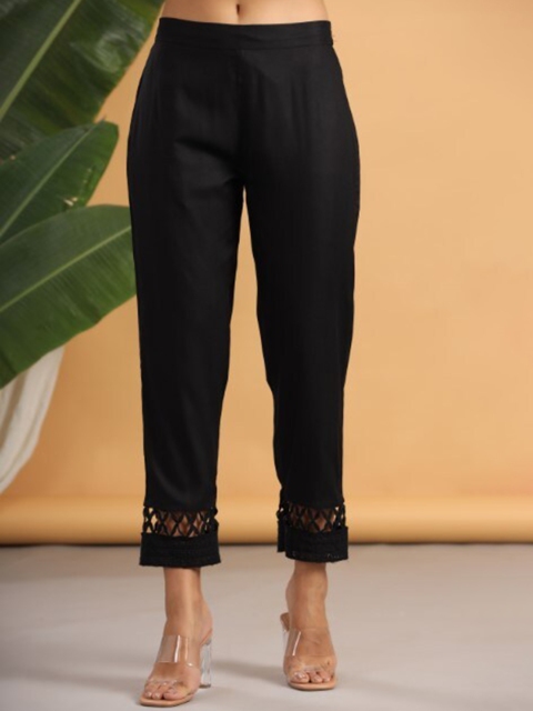 Juniper Women Relaxed Straight Fit Easy Wash Trousers