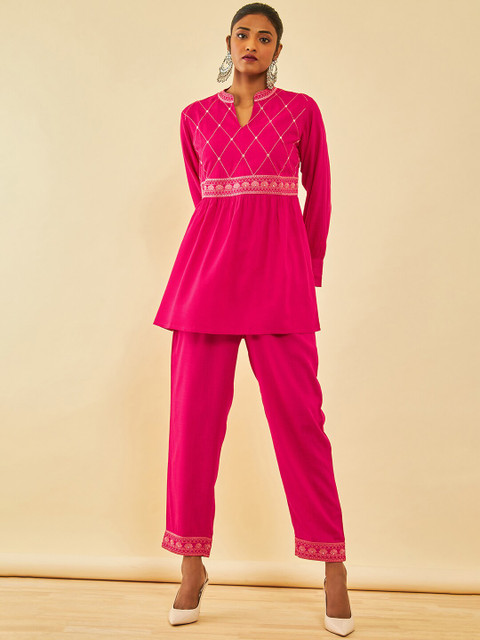 Soch Embellished Tunic With Trouser - Image 3