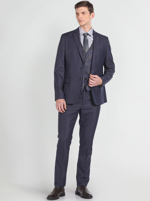 Arrow Men Single-Breasted Three-Piece Formal Suit