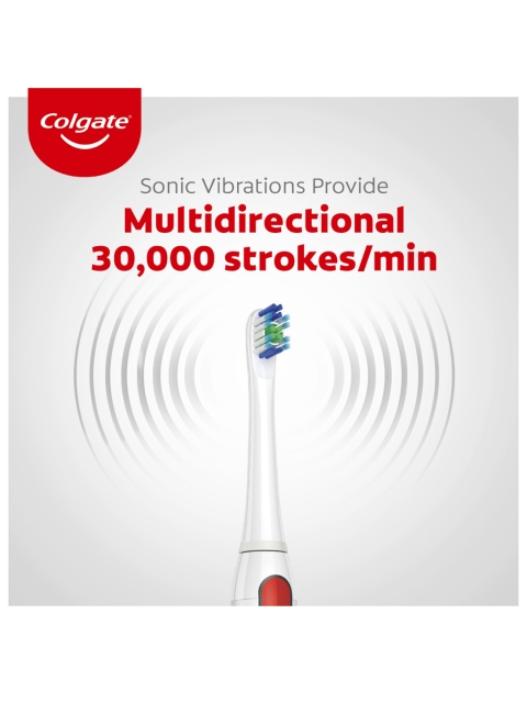 Colgate Proclinical 250R Deep Clean Rechargeable Sonic Electric Toothbrush- White & Maroon - Image 4