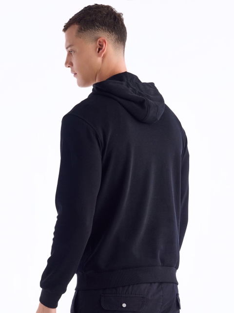 Red Flame Men Printed Hooded Sweatshirt - Image 3