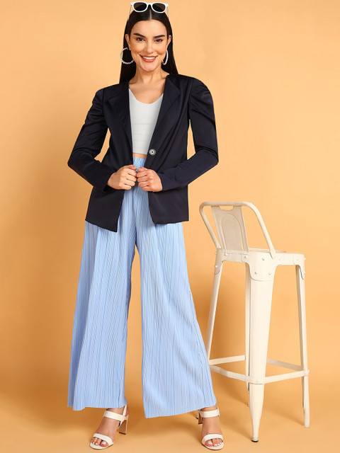 Fashfun Puff Sleeves Single Breasted Blazer - Image 6