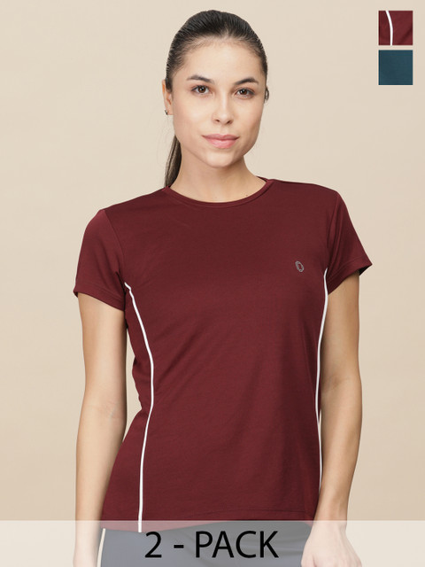 Dollar Women Pack of 2 Microfiber Anti Bacterial Sports T-Shirt