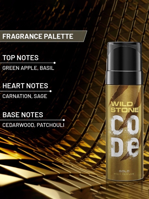 Wild stone Men Set of 3 Code Long Lasting Body Deodorant 150ml each- Gold+Titanium+Iridium - Image 2