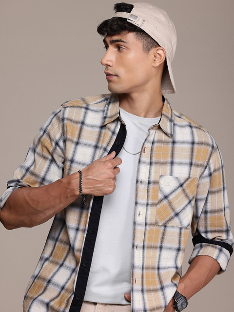 The Roadster Life Co. Checked Pure Cotton Casual Shirt