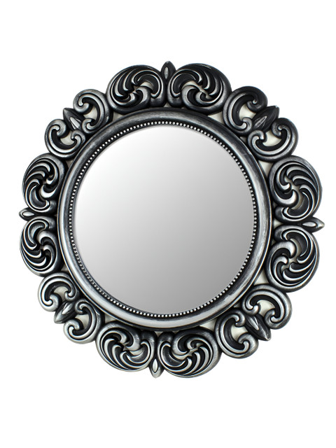TIED RIBBONS Silver Toned Decorative Framed Wall Mirror - Image 5