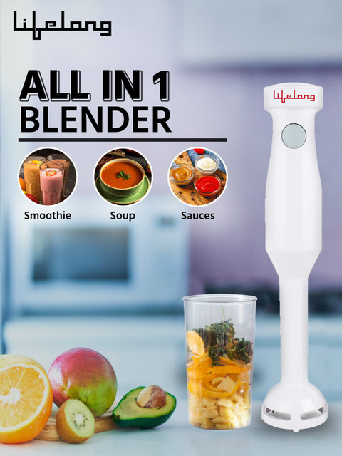 Lifelong LLHB04 White Anti-Splash Hand Blender-300 W - Image 5