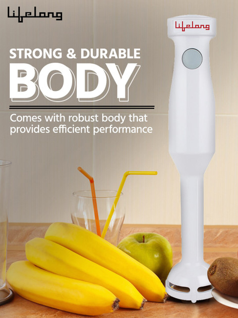 Lifelong LLHB04 White Anti-Splash Hand Blender-300 W - Image 2