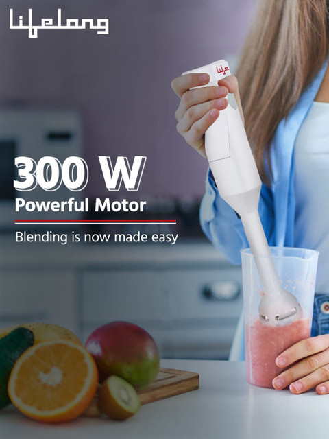 Lifelong LLHB04 White Anti-Splash Hand Blender-300 W - Image 4