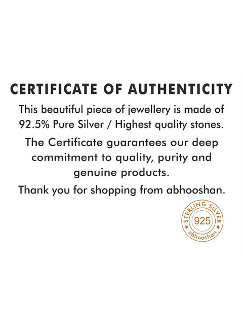 Abhooshan 92.5 Sterling Silver Nosepin - Image 5