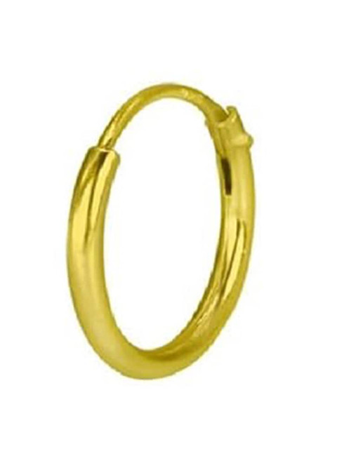 Abhooshan 92.5 Sterling Silver Gold-Plated Ring Nosepin - Image 2