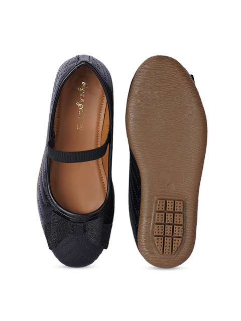 BOYZ N GALZ Girls Embellished Round Toe Bows Ballerinas - Image 4