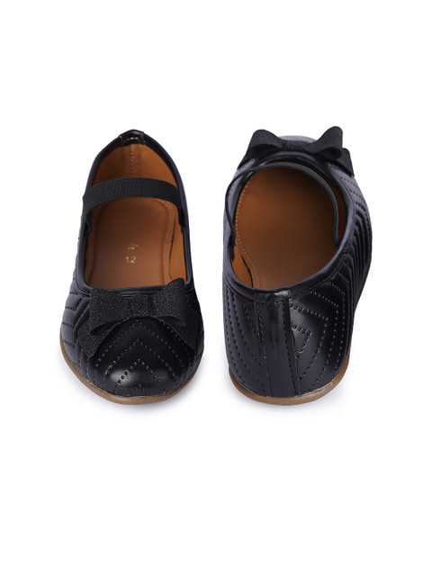 BOYZ N GALZ Girls Embellished Round Toe Bows Ballerinas - Image 5
