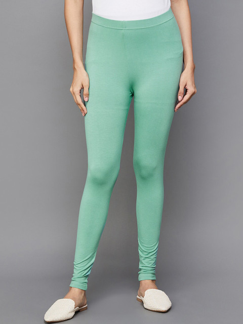Melange by Lifestyle Women Green Leggings