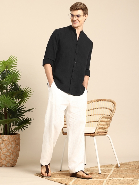 Mast & Harbour Men Solid Casual Shirt - Image 6