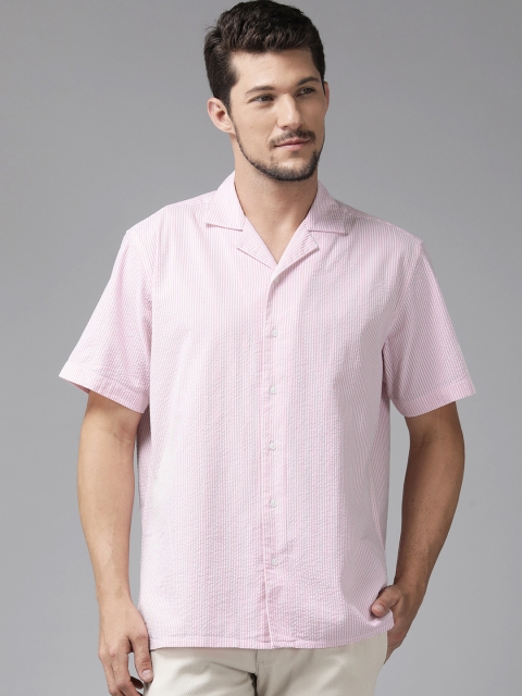 Blackberrys Seersucker Striped Casual Shirt