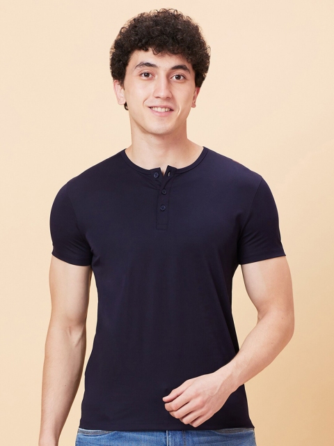 Being Human Henley Neck Casual T-shirt