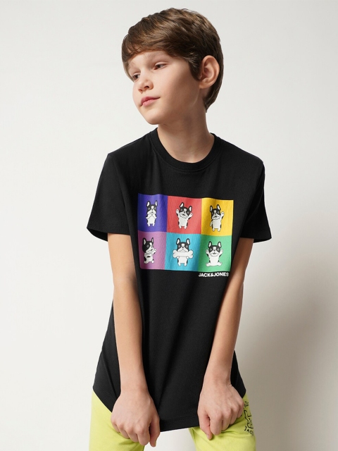 Jack & Jones Junior Boys Graphic Printed Pure Cotton T-shirt