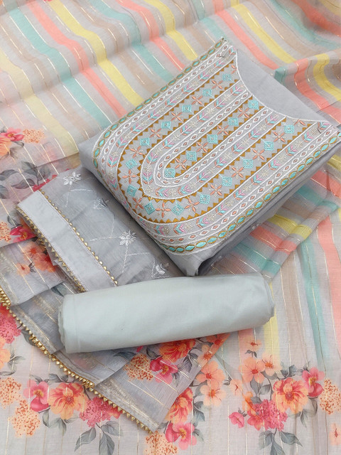 TAVAS Embroidered Unstitched Dress Material - Image 3