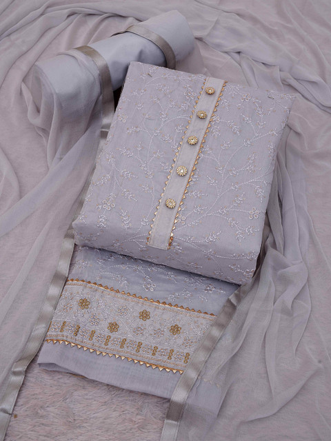 TAVAS Ethnic Embroidered Unstitched Dress Material