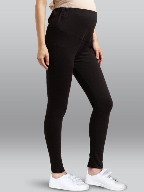 LYRA Overbelly Stretchable Maternity Ankle Length Leggings - Image 2