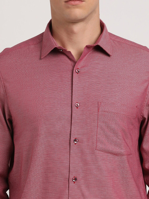 Turtle Textured Standard Slim Fit Cotton Formal Shirt - Image 2