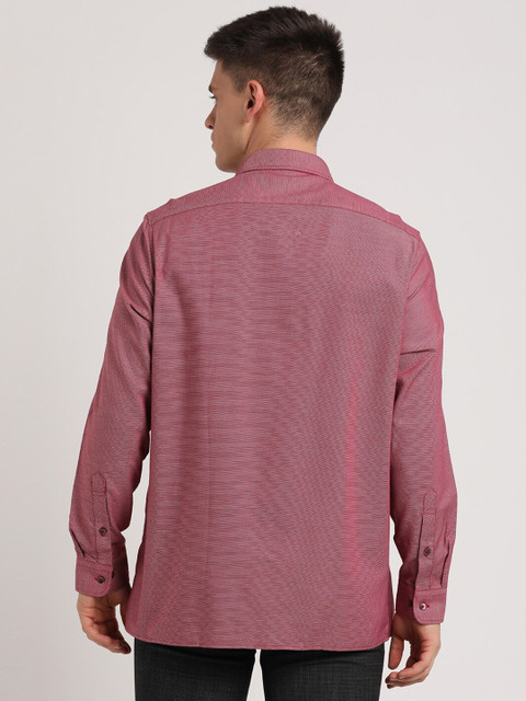 Turtle Textured Standard Slim Fit Cotton Formal Shirt - Image 5