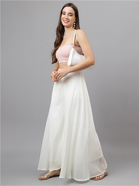 RATAN Flared Georgette Ethnic Palazzos