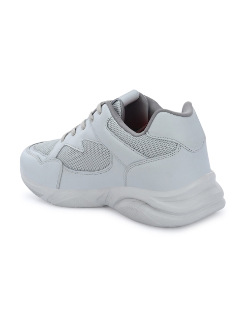 HRX by Hrithik Roshan Men Grey Textured Lace-Up Running Shoes - Image 3