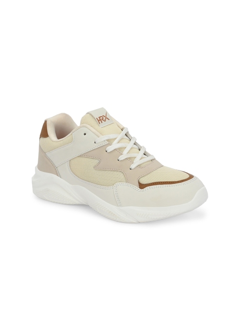 HRX by Hrithik Roshan Women Cream-Coloured Mesh Running Shoes - Image 2