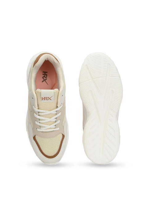 HRX by Hrithik Roshan Women Cream-Coloured Mesh Running Shoes - Image 5