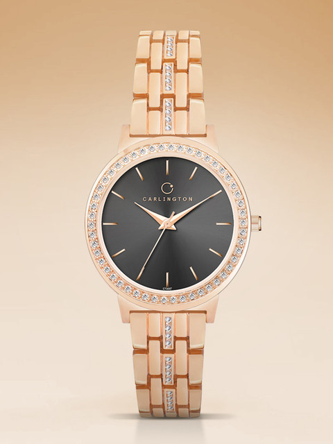 CARLINGTON Women Stainless Steel Bracelet Style Analogue Chronograph Watch Iconic 2035