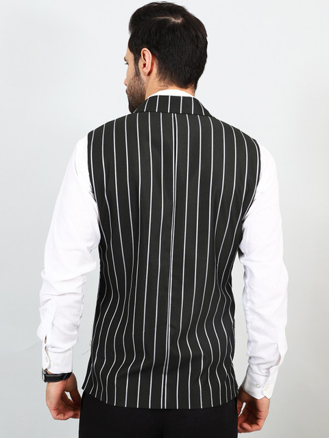 Wintage Striped Modi Nehru Jacket - Image 4