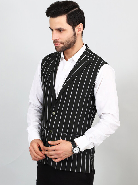 Wintage Striped Modi Nehru Jacket - Image 3