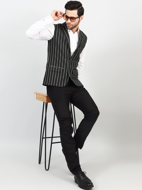 Wintage Striped Modi Nehru Jacket - Image 5