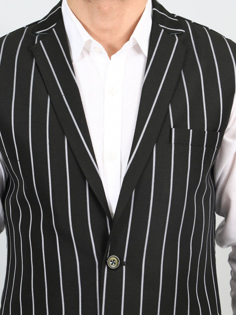 Wintage Striped Modi Nehru Jacket - Image 2